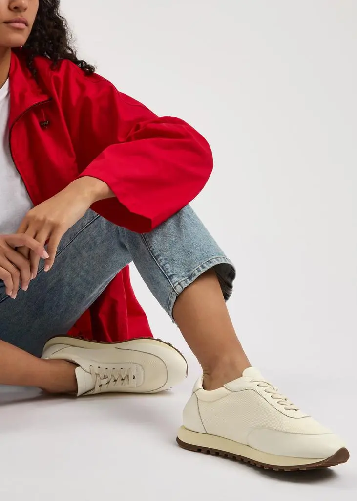 The Row Owen panelled mesh-knit sneakers 5