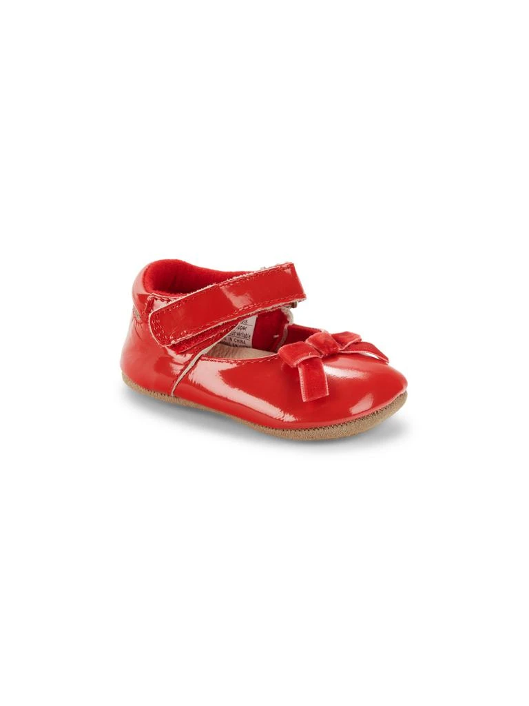 Robeez Baby Girl’s Patent Leather
Bow Mary Jane Shoes 1