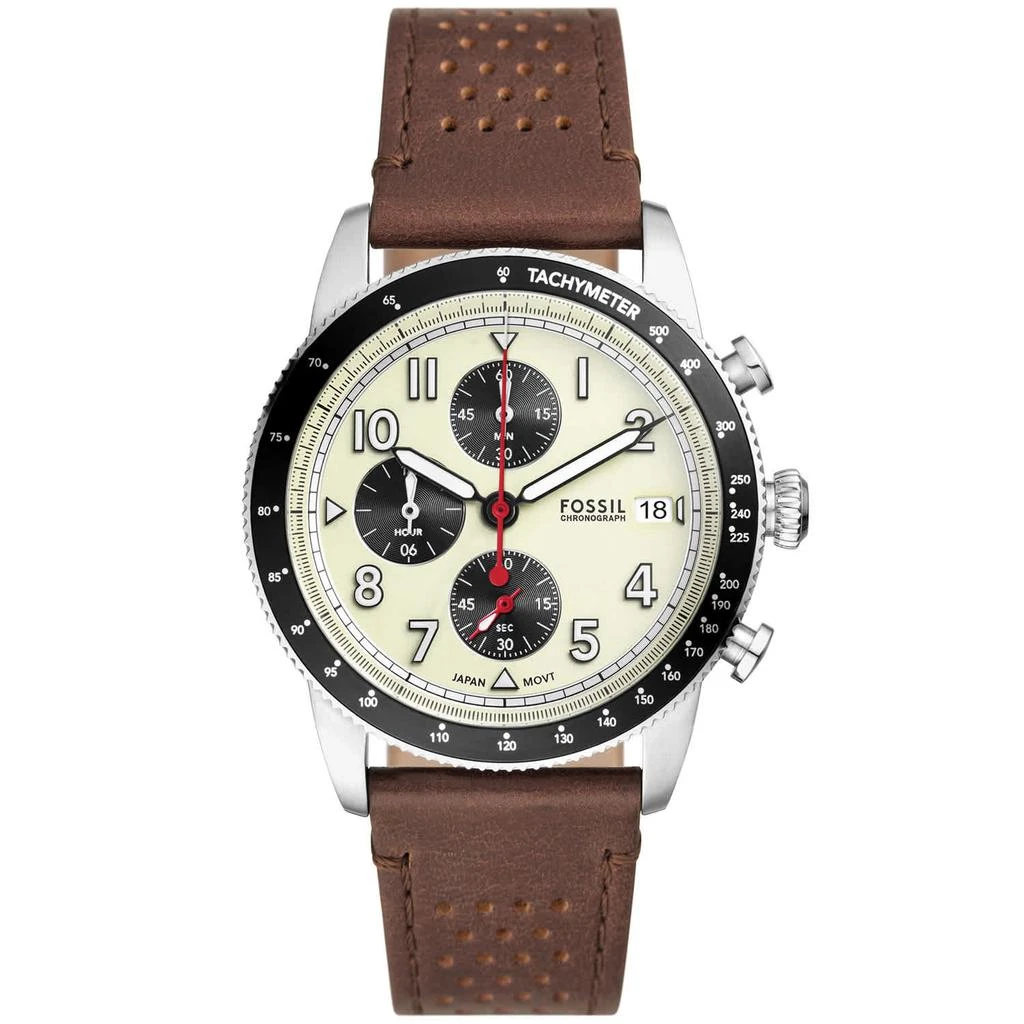 Fossil Men
s Sport Tourer Cream Dial Watch