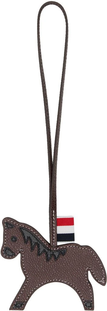 Thom Browne Brown Horse Bag Charm