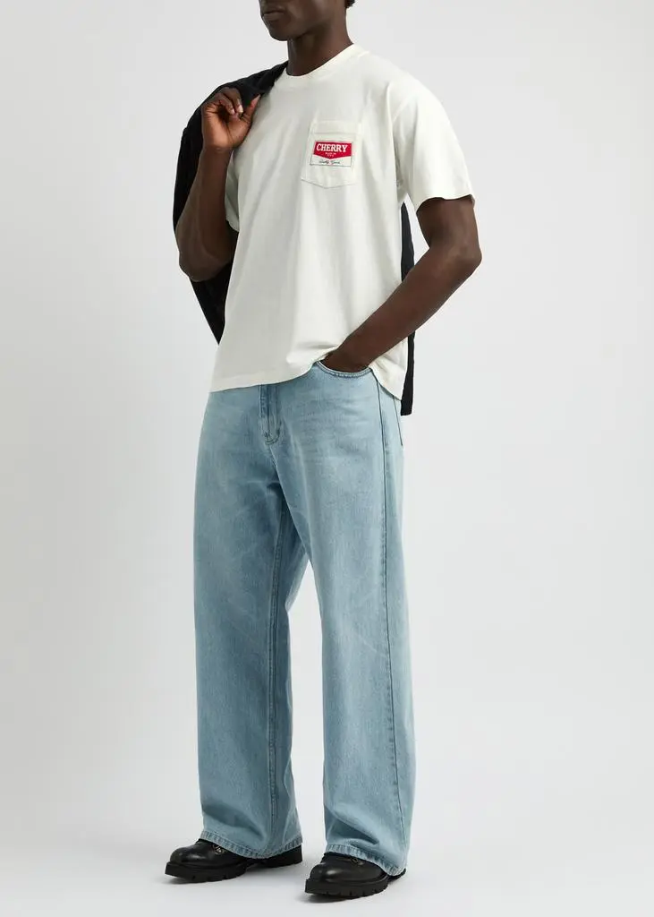 CHERRY LOS ANGELES Logo-printed cotton T-shirt 4