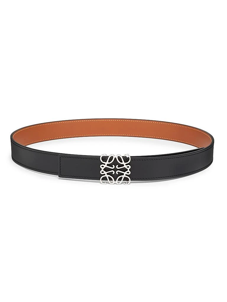 Loewe Anagram Reversible Smooth Leather Belt 1