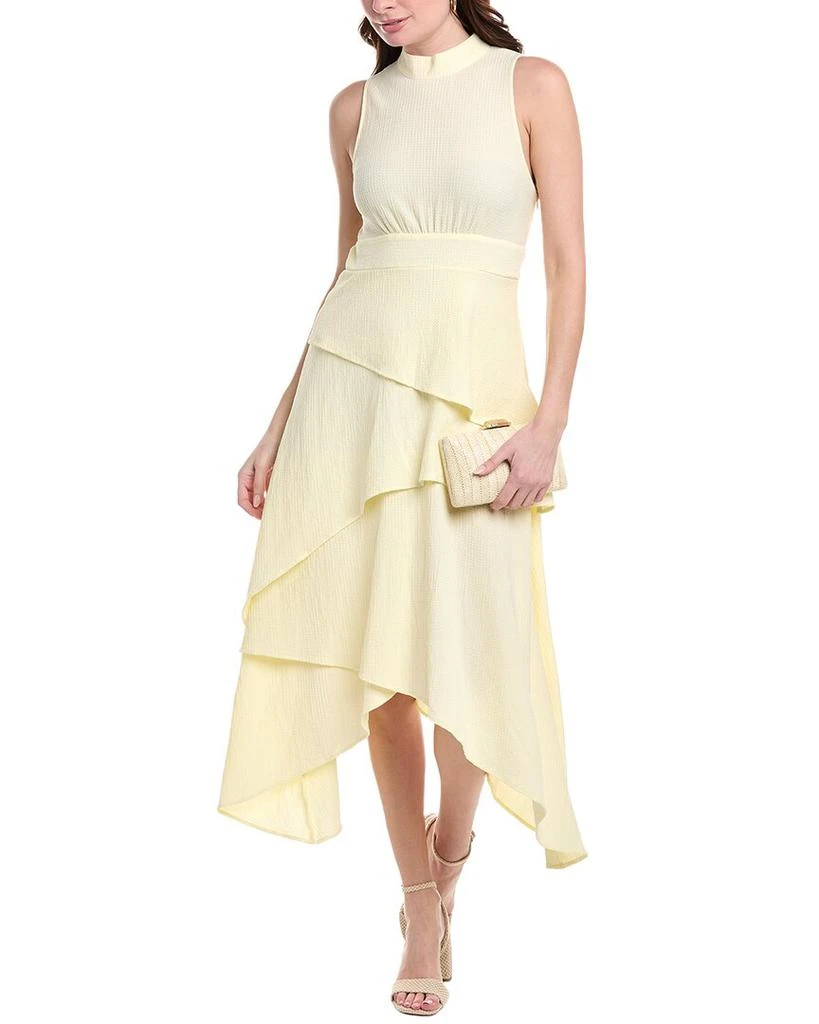 SOLACE LONDON Severny pleated layered midi dress - Dresses & Skirts -  Compare Prices from 9+ Stores - Free Shipping - BeyondStyle