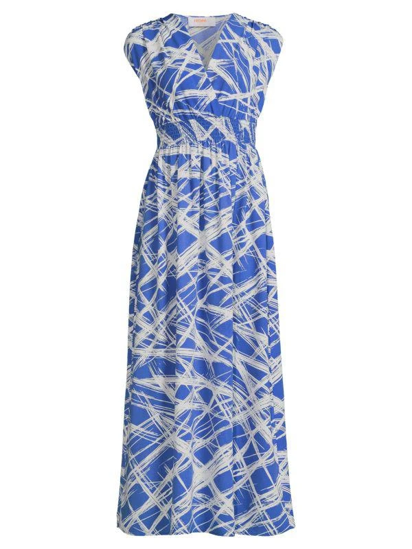 Renee C. Shirred A Line Maxi Dress 3