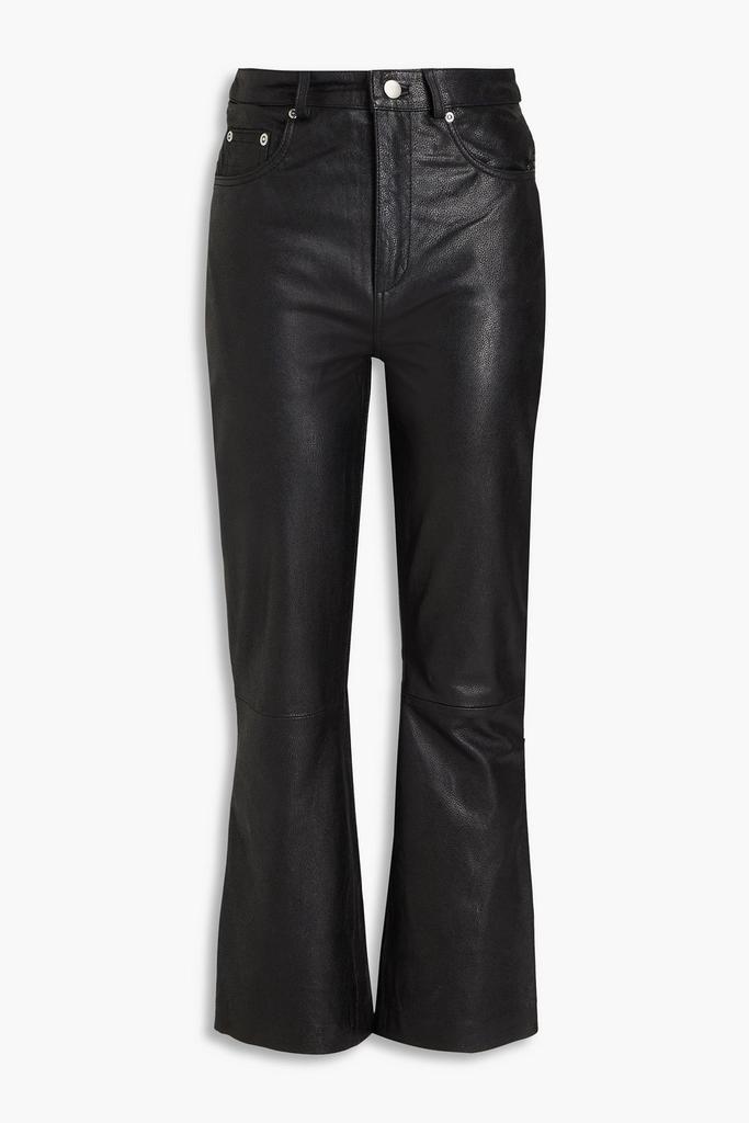 Muubaa Leather flared pants