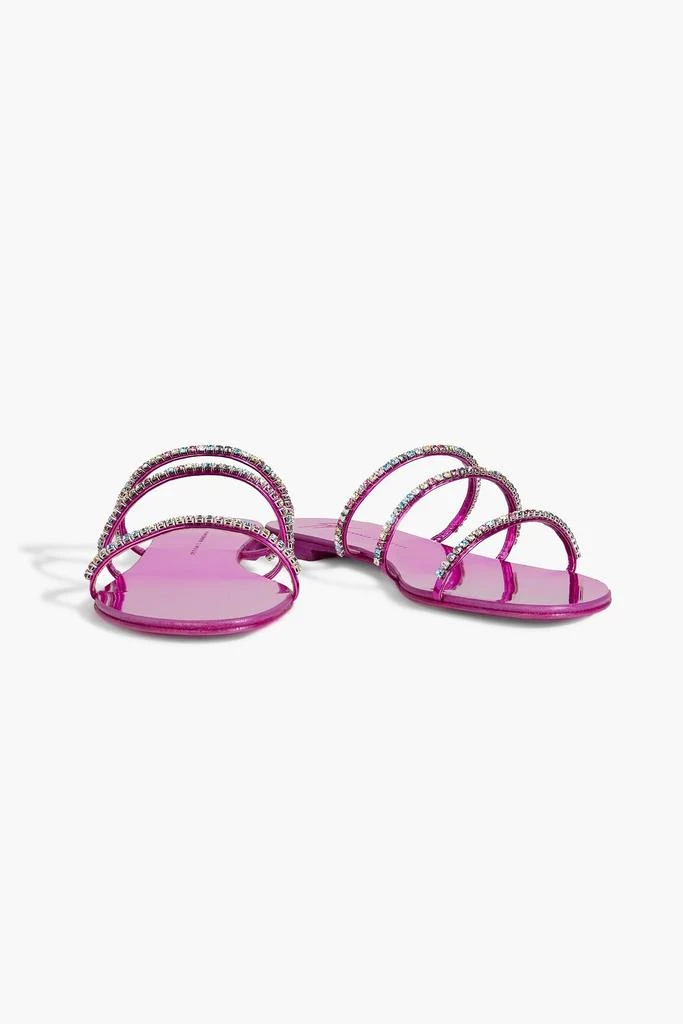 Giuseppe Zanotti Dark Colorful crystal-embellished mirrored sandals 2