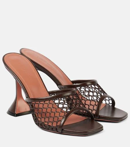 Amina Muaddi Lupita 95 mesh mules 1