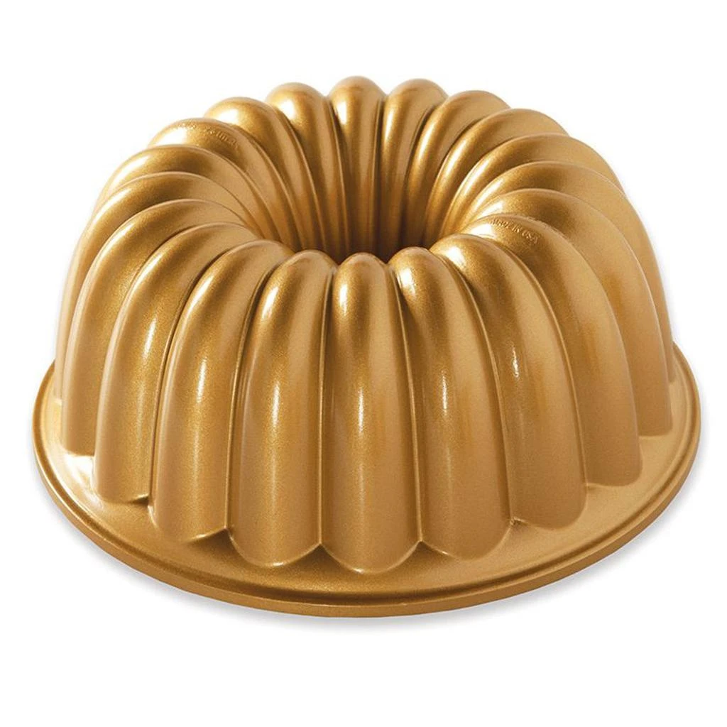 Nordic Ware Cast Aluminum Elegant Party Bundt Pan, Gold 1