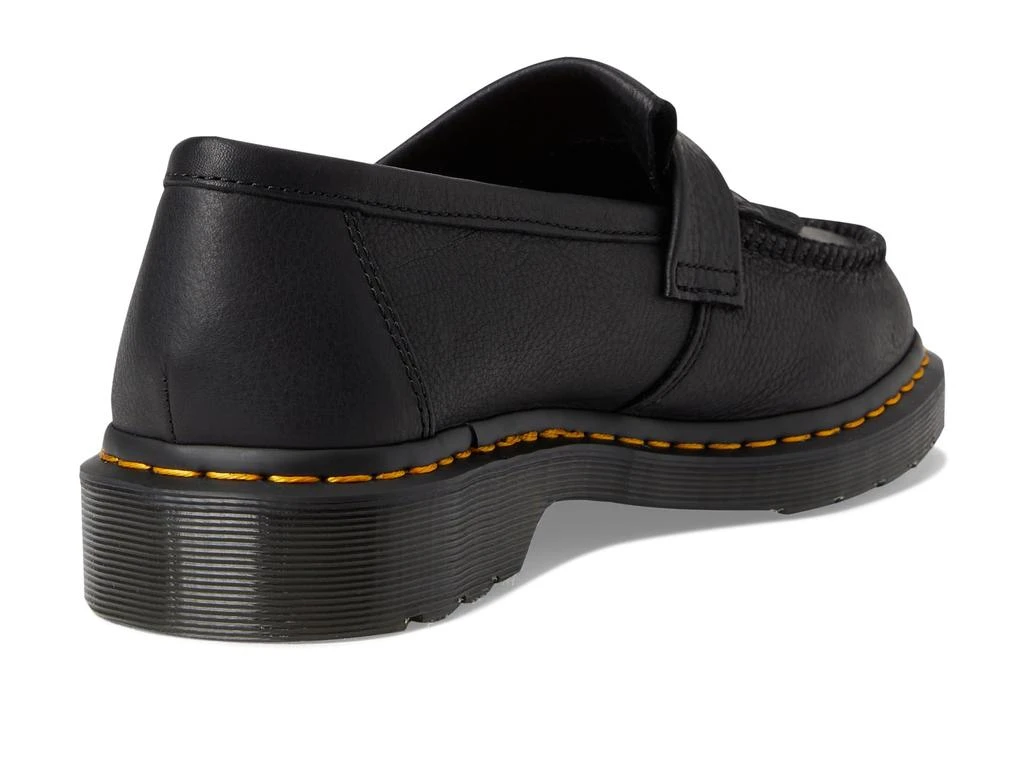 Dr. Martens Adrian Yellow Stitch Leather Loafers 5