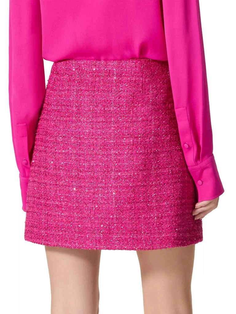 Valentino Glaze Tweed Light Mini Skirt 4