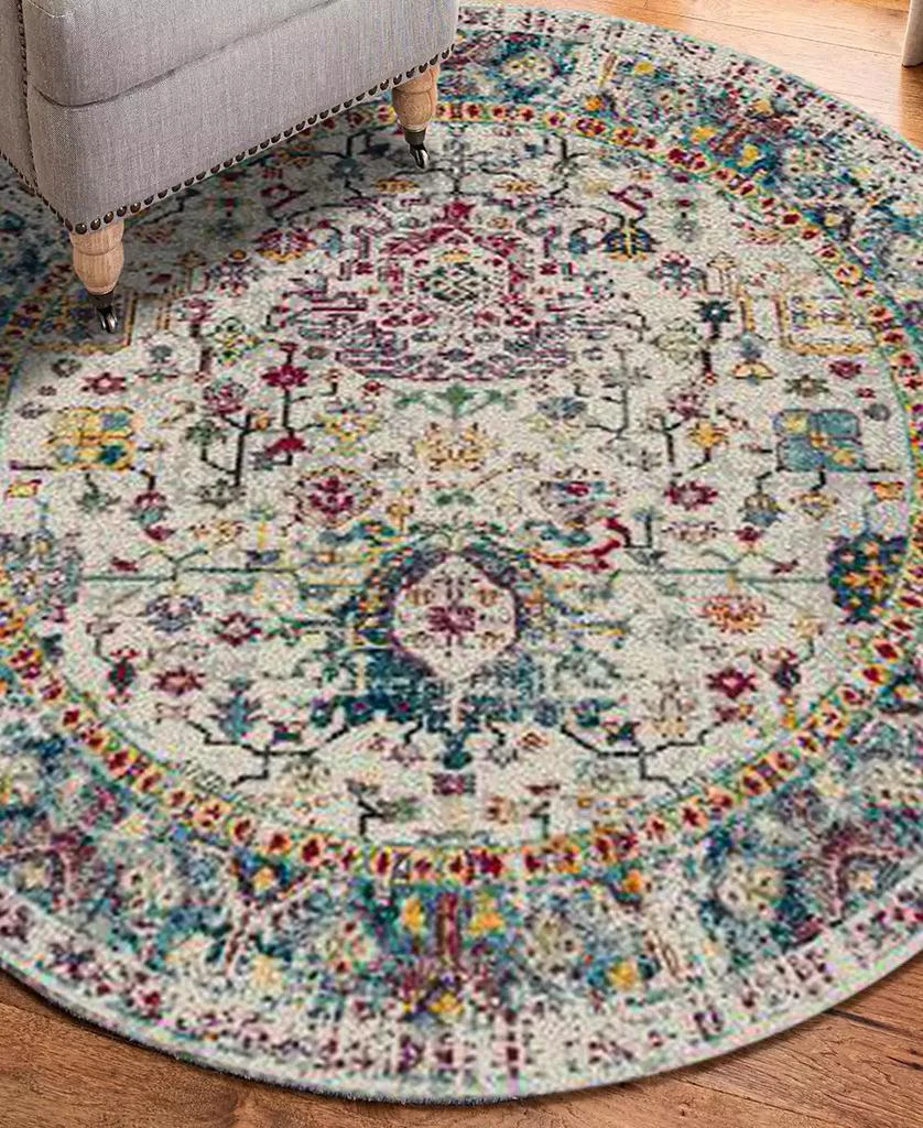Amer Rugs Montana Carrey 7'6" x 7'6" Round Area Rug 7