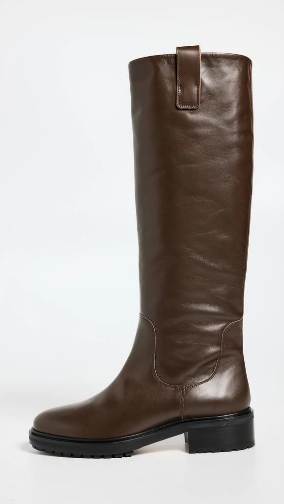 AEYDE Henry Calf Leather Moka Riding Boots 6