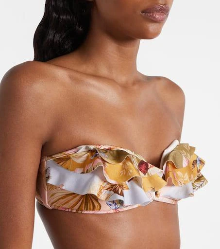 Zimmermann Ascension floral ruffled bikini 4