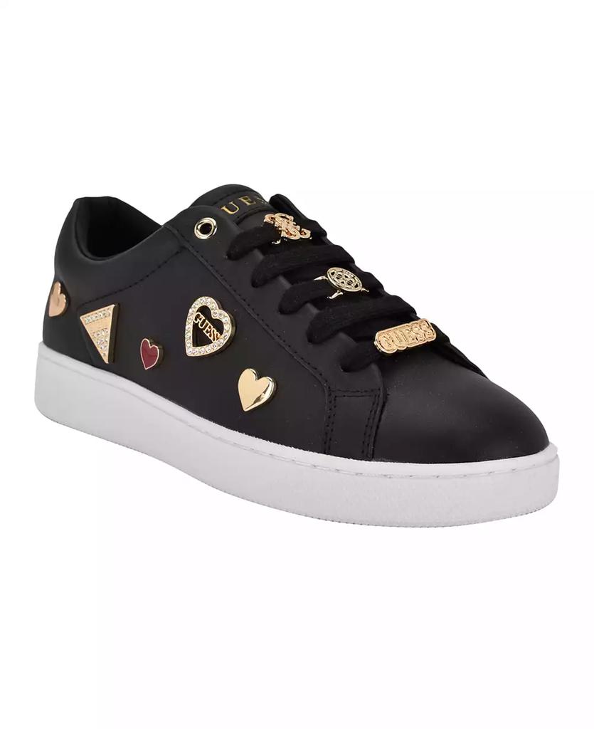 GUESS Women's Runia Embellished Lace-Up Sneakers