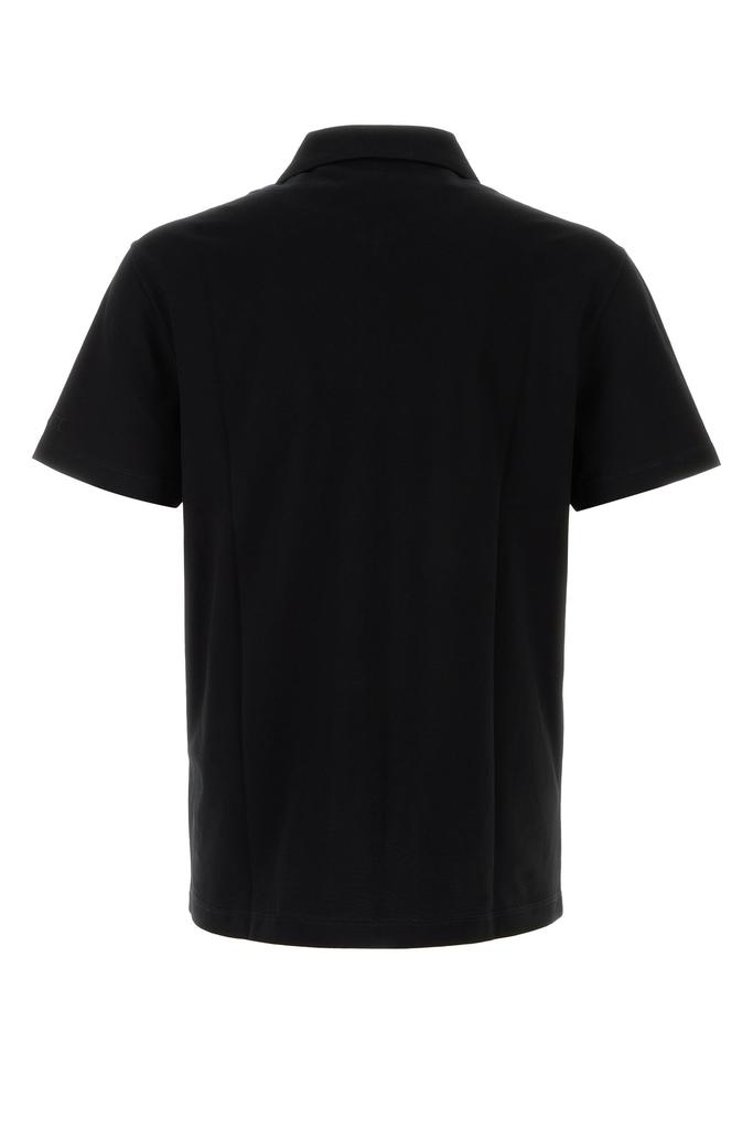 Versace Black piquet polo shirt