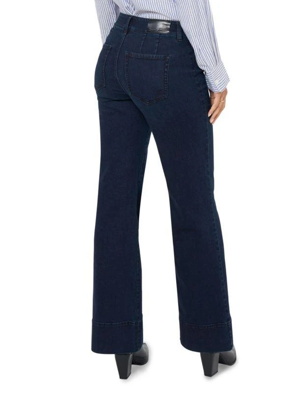 Seven7 Pintuck High-Rise Wide-Leg Jeans 2