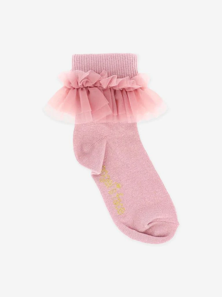 Angels Face Angels Face Girls Frilly Socks in Pink 1