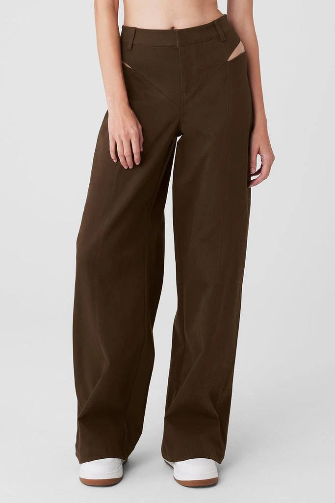 Alo High-Waist Risk Taker Trouser - Fog