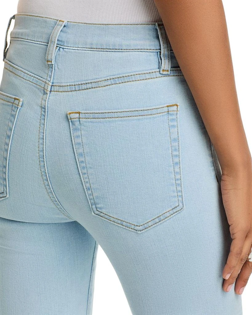 FRAME The Icon High Rise Flared Jeans in Feather Raw After 5