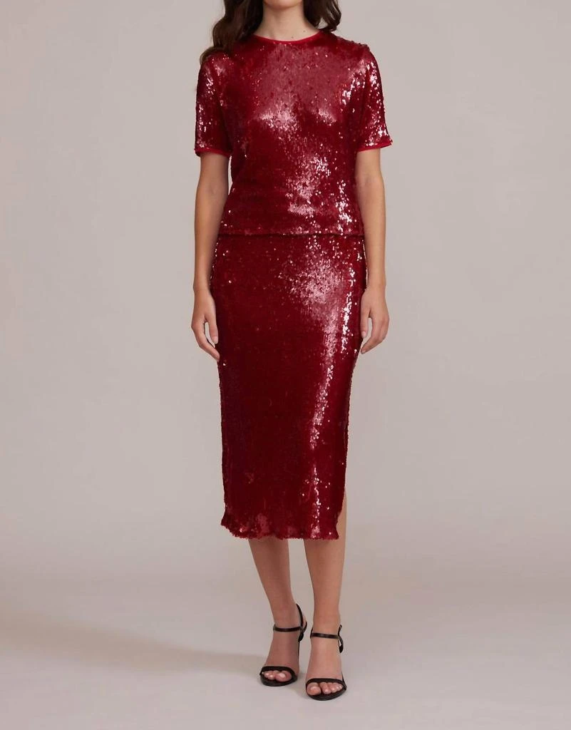 Lucy Paris Lucy Paris - Molly Sequined Midi Skirt 2
