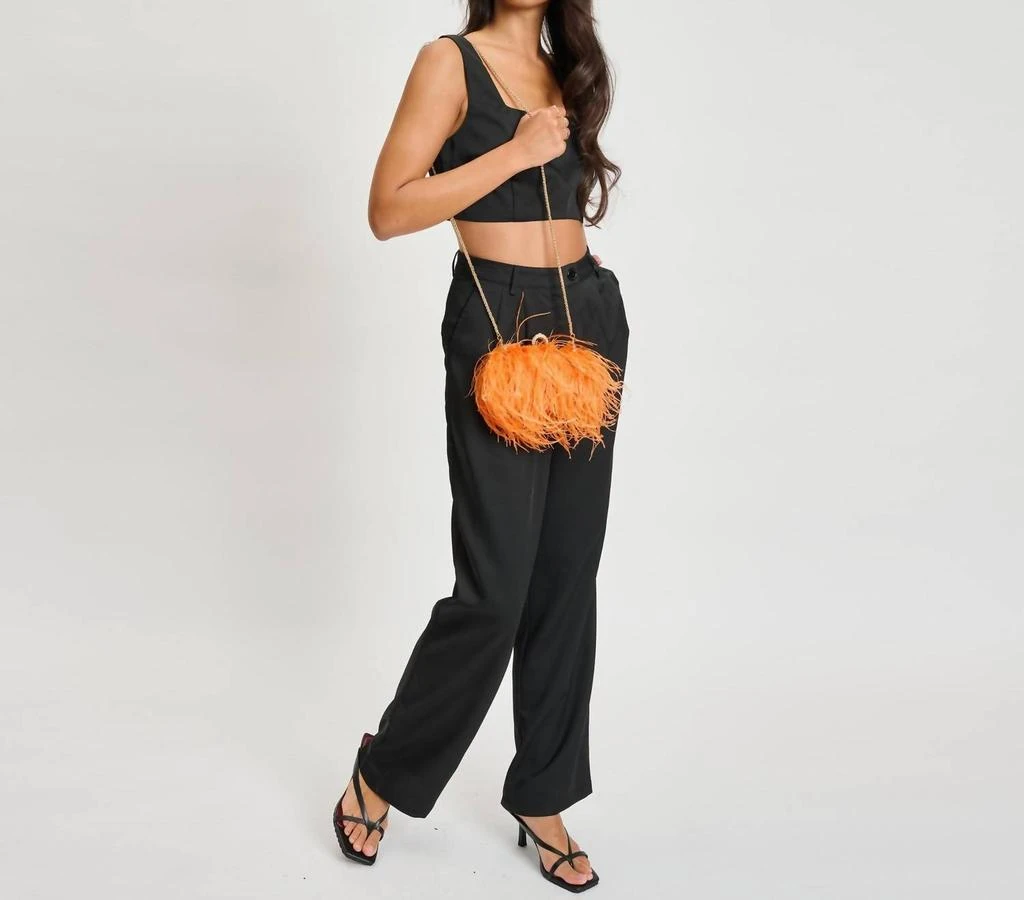 Moda Luxe Harlow Evening Bag In Orange 4
