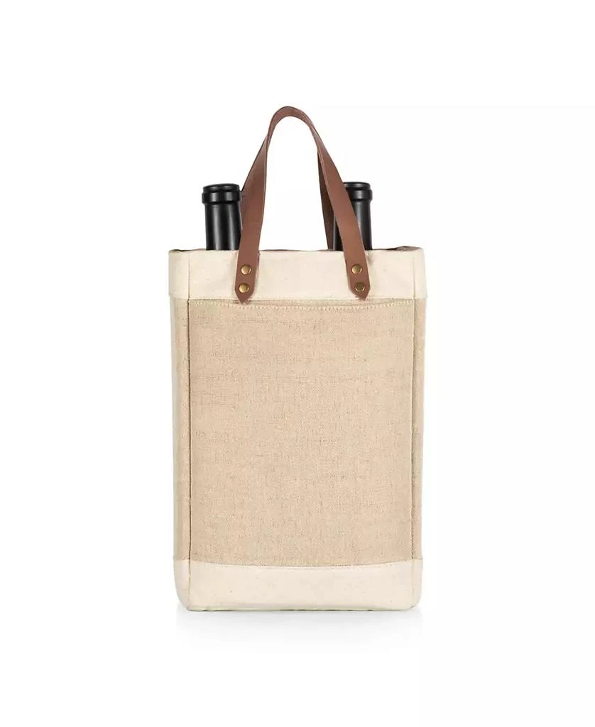 Legacy Legacy Pinot Jute 2 Bottle Insulated Wine Bag 4