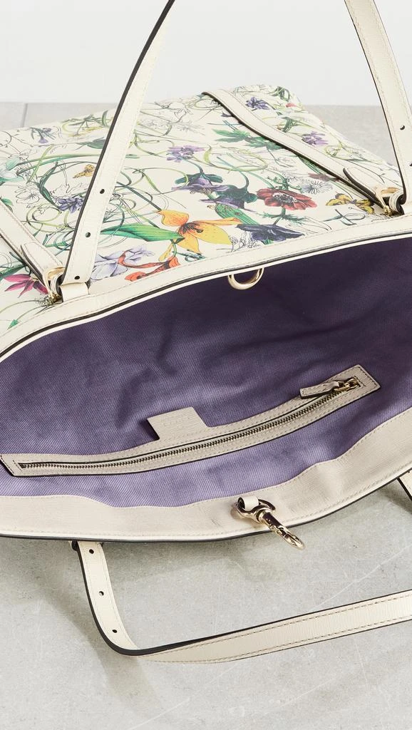 Shopbop Archive Gucci Flora Tote Bag Calfskin Leather 5