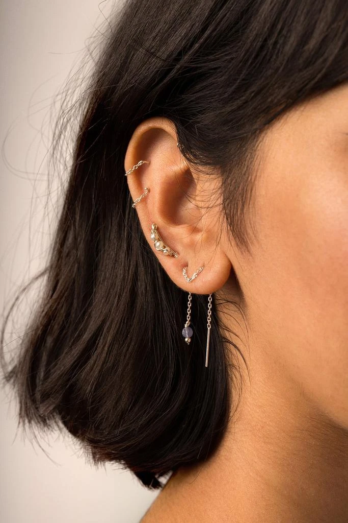 预计3周后发货 YAY Paris Climber Vague - Perles De Culture - Argent 2