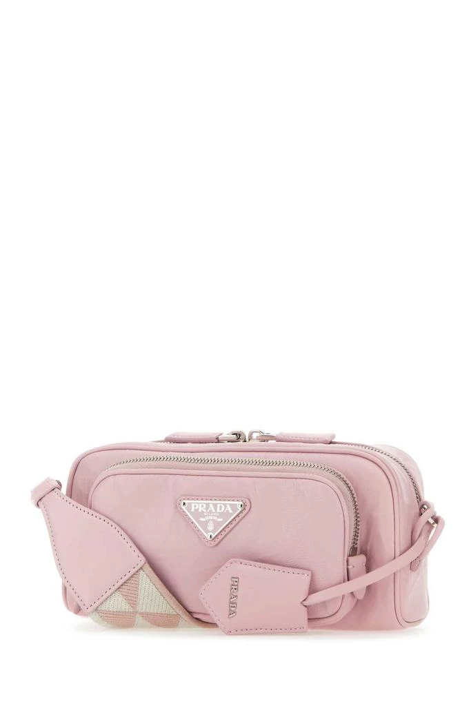 Prada Prada Logo Plaque Zipped Shoulder Bag 3