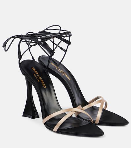 Yves Saint Laurent Lee 75 polished leather sandals - Sandals