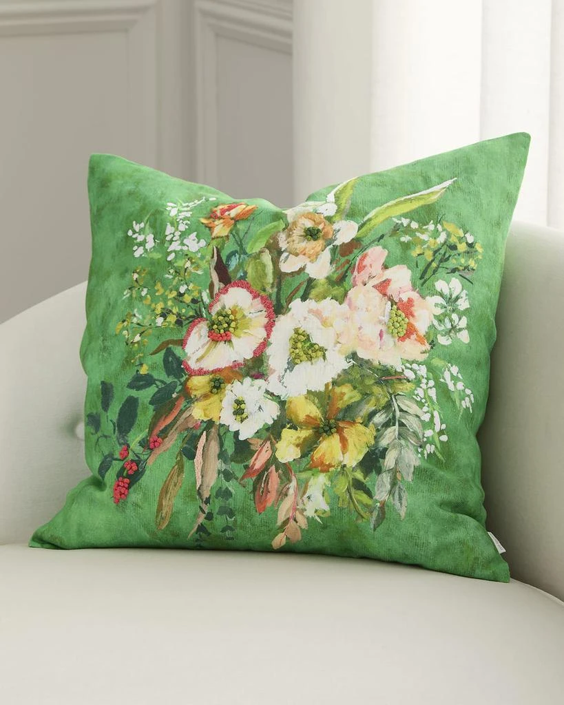 Designers Guild Margaretta Linen Decorative Pillow, 22" Square 1