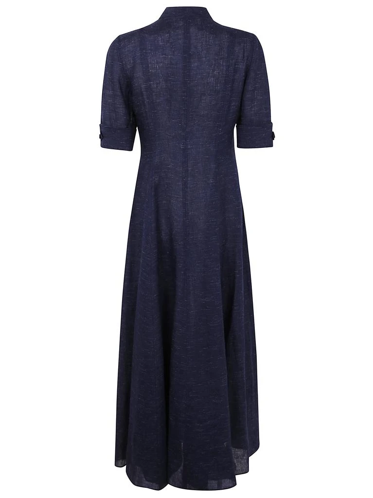 Emporio Armani ICON LINEN BLEND CHAMBRAY MAXI DRESS 2