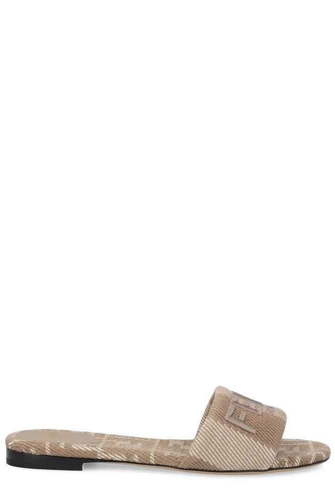 Fendi Fendi Sunshine Denim-Effect Jacquard Slides 1