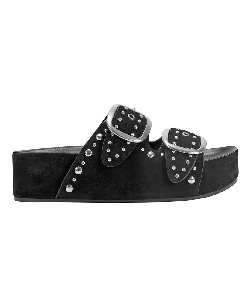 Marc Fisher Women's Sayge Studded Double Band Flatform Sandals