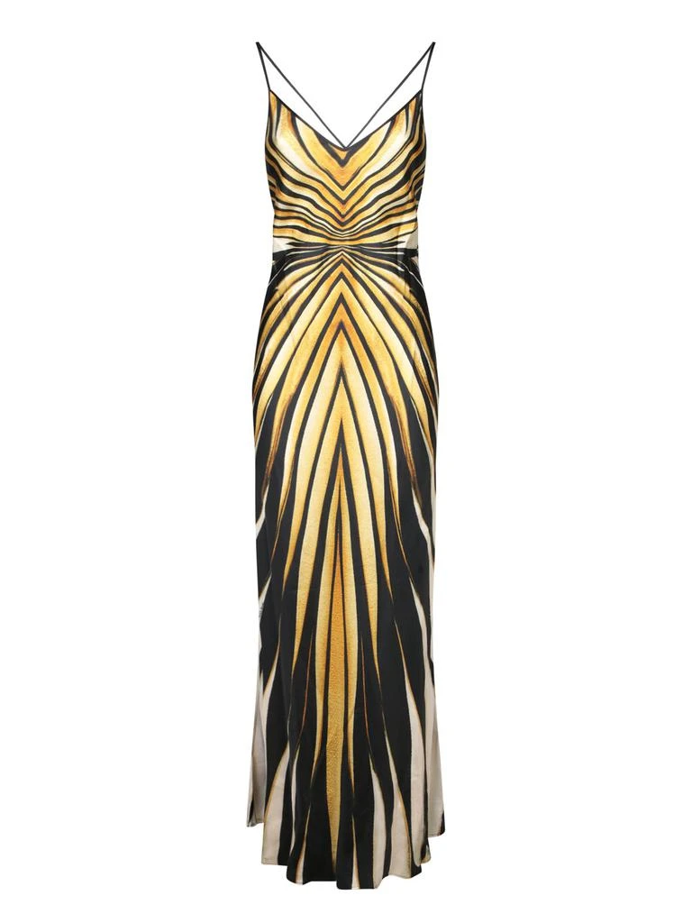 Shop Roberto Cavalli Ray Of Gold Printed Satin Maxi Dress on Sale at  BeyondStyle  Get 15% Off Roberto Cavalli Ray Of Gold Printed Satin Maxi  Dress with Limited-Time Flash Deals, Exclusive
