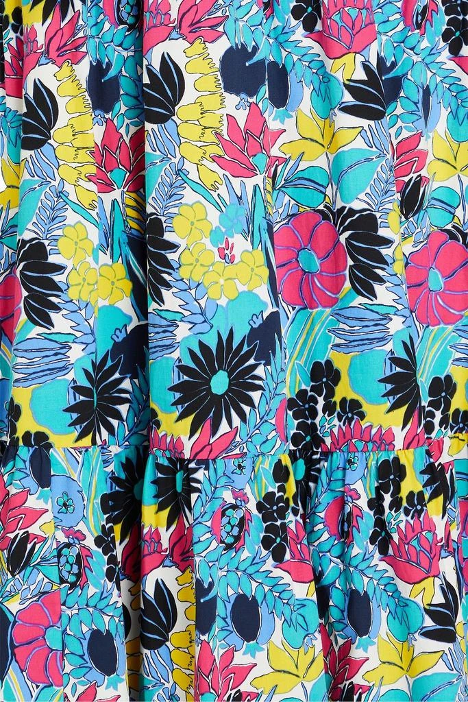 Diane von Furstenberg Frankie tiered floral-print stretch-cotton poplin midi dress 4