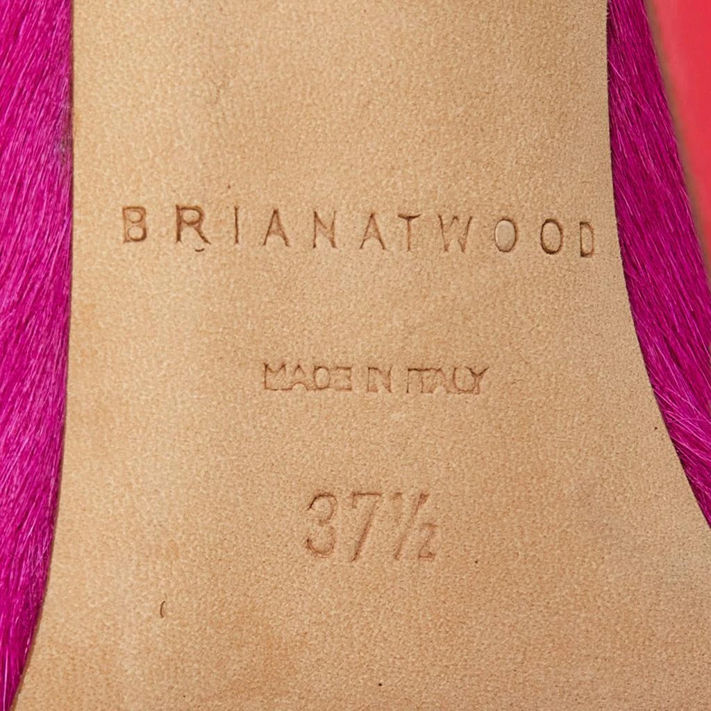 Brian Atwood Brian Atwood Pink Calf Hair and Patent Leather Stellah Pumps Size 37.5 7
