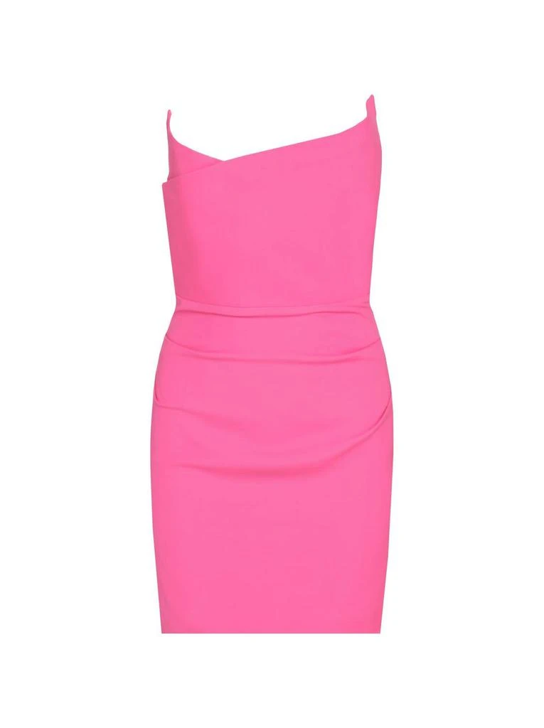 ROLAND MOURET Roland Mouret - Silk Wool Asymmetric Mini Dress 5