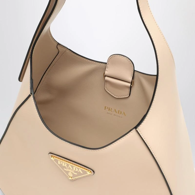 Prada Travertine-coloured leather shoulder bag 5