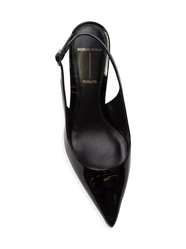 Black Suede Studio Alloy 65 Patent Pumps 6