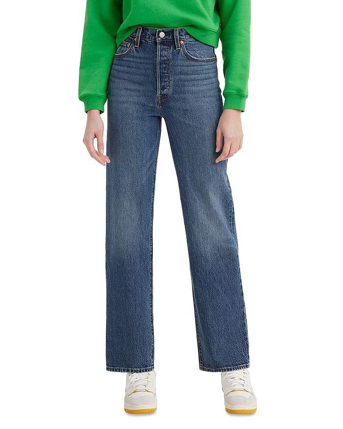 Levi's Ribcage High Rise Straight Jeans in Valley View 1