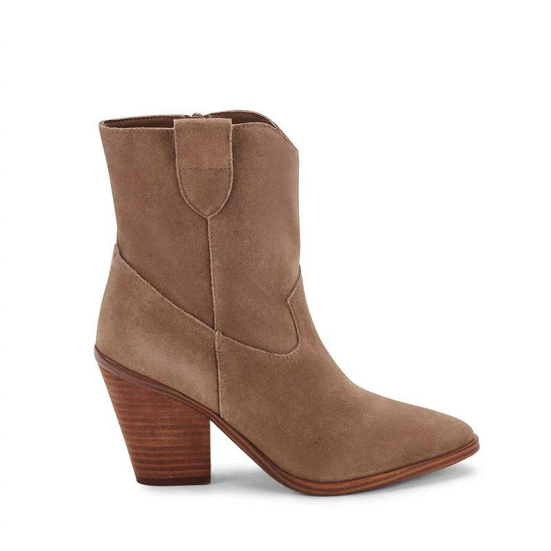 Blondo Wayde Waterproof Pointed Toe Boot In Taupe Suede 1