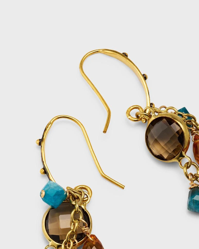 Devon Leigh Multi-Gemstone Cascading Earrings 4