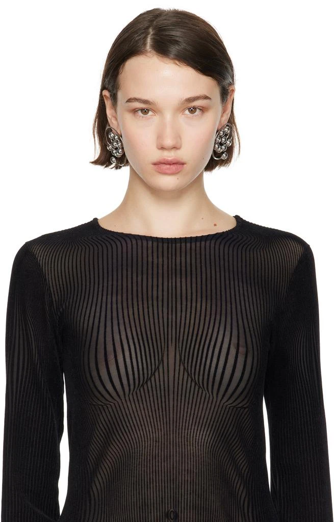 Jean Paul Gaultier Silver 'The Spiral' Earrings 3