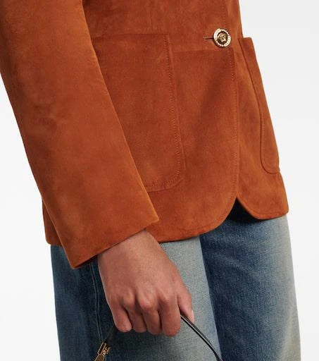 Versace Medusa suede blazer 5