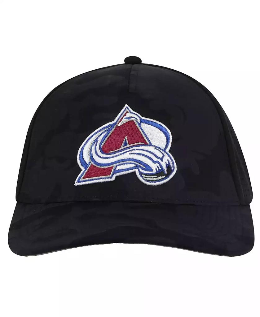 American Needle Men's Black Colorado Avalanche Valin Camo Super Tech Vented Adjustable Hat