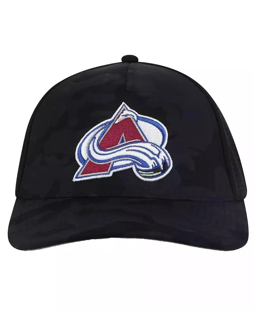 American Needle Men's Black Colorado Avalanche Valin Camo Super Tech Vented Adjustable Hat 1