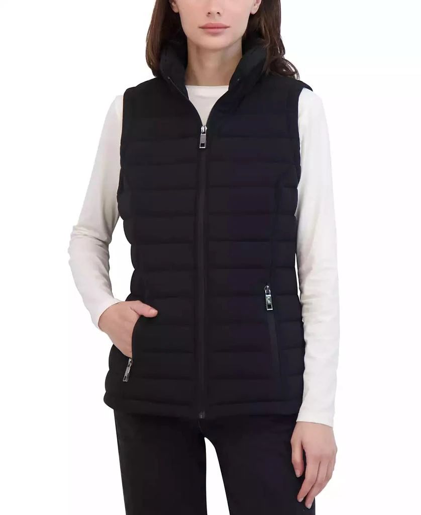 Nautica Women's Stand-Collar Zip-Front Puffer Vest 1