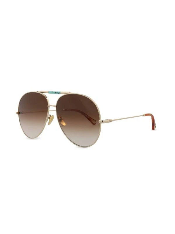 Chloé 50MM Aviator Sunglasses 4