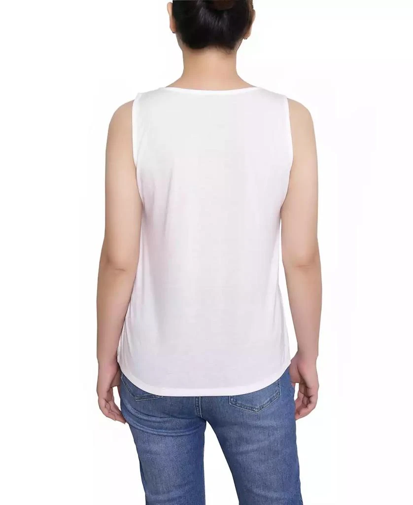 NY Collection Petite Sleeveless V Neck Blouse 2